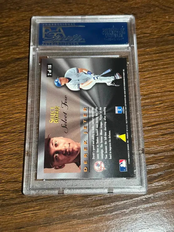 1996 PINNACLE SELECT CERTIFIED SELECT FEW ROOKIE #2 DEREK JETER PSA 10 GEM MINT