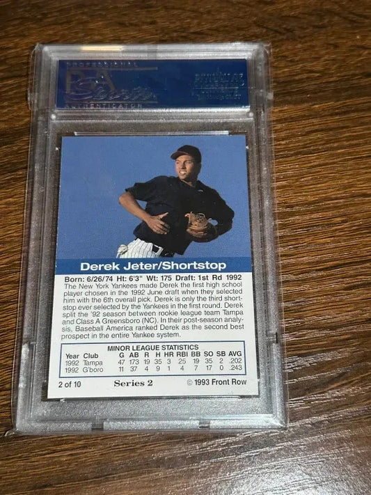 1993 Front Row Premium The Gold Collection Series 2 Derek Jeter PSA 10 Rookie RC