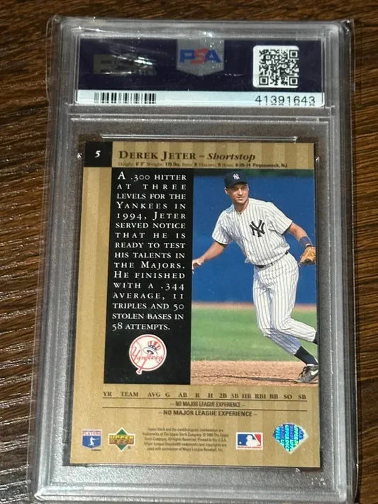 1995 Upper Deck Special Edition Gold Derek Jeter Rookie Card PSA 10 Gem Pop 11