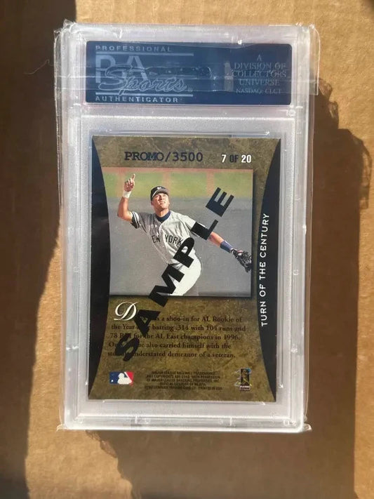 DEREK JETER 1997 Donruss Elite Turn Of The Century #7 SAMPLE /3500 PSA 10 POP 2