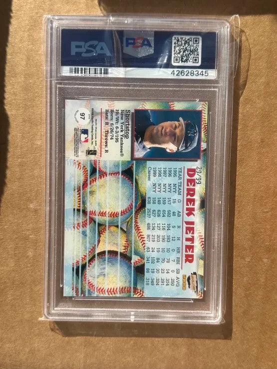 Derek Jeter 2000 Pacific Revolution #97 SHADOW SERIES 29/99 - PSA 9 Pop 2!