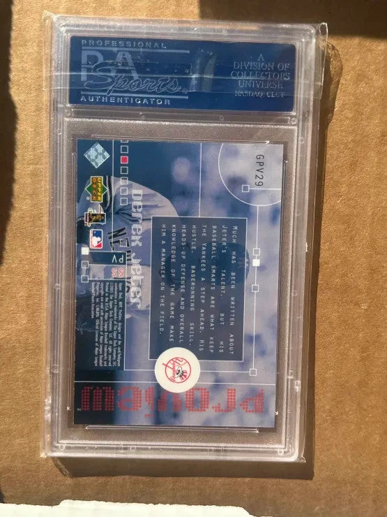 #GPV29 DEREK JETER 2003 UPPER DECK MVP PRO VIEW GOLD REFRACTOR PSA 10 POP 2