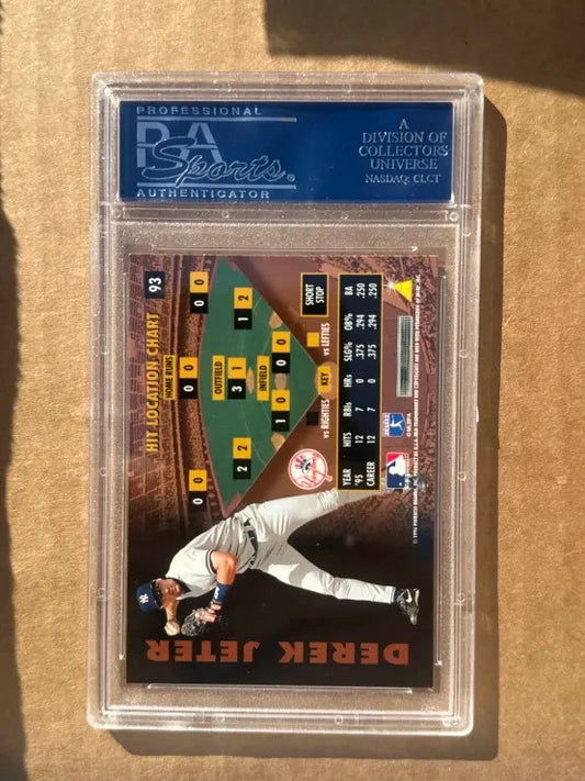 1996 Pinnacle Zenith Derek Jeter #93 PSA 10 GEM MT ARTIST'S PROOF POP 11