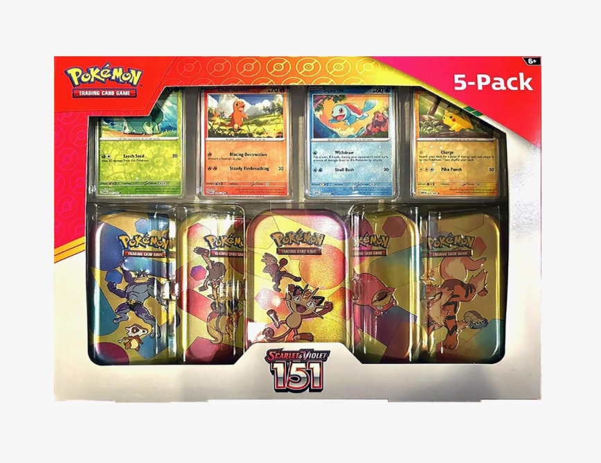 pokemon 151 scarlet and violet chase cards Pokemon TCG Scarlet & Violet 151 Mini Tins Costco Bundle – The Chase