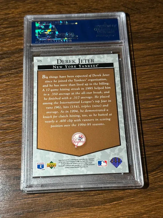 1996 UD Derek Jeter Hobby Predictor Redemption Card POP 9 PSA 10 GEM MINT