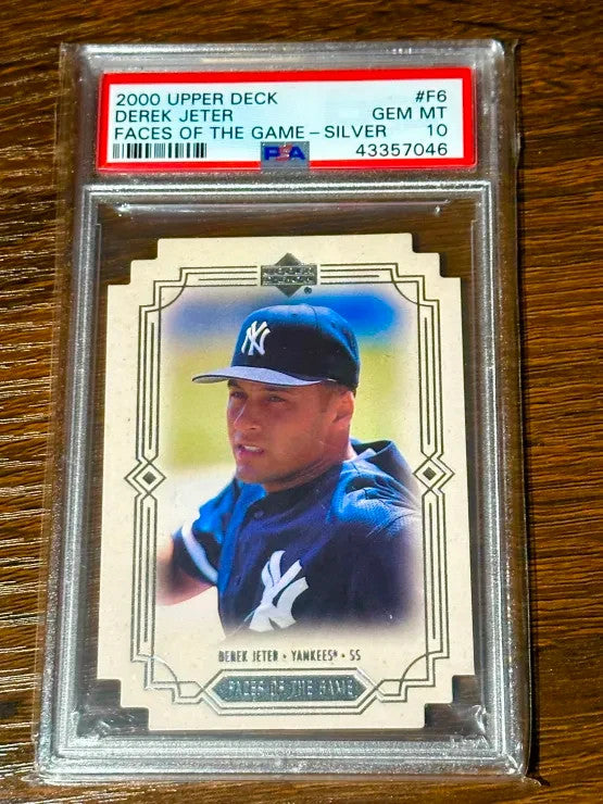 2000 Upper Deck Faces of the Game 17 /100 DEREK JETER PSA 10 POP 2