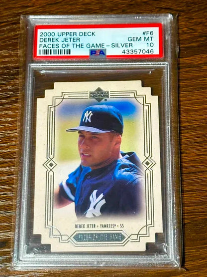 2000 Upper Deck Faces of the Game 17 /100 DEREK JETER PSA 10 POP 2