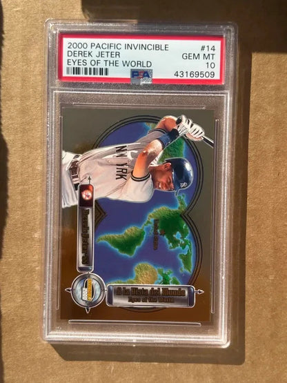 2000 Pacific Invincible Eyes of the World Derek Jeter PSA 10 POP 1 GEM MINT RARE