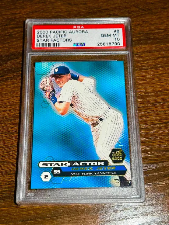 2000 Pacific Aurora Star Factors Derek Jeter New York Yankees Rare PSA 10 POP 2