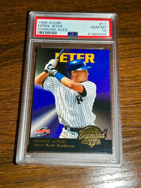 1996 SCORE DIAMOND ACES DIAMOND ACES #11 DEREK JETER ROOKIE RC PSA 10