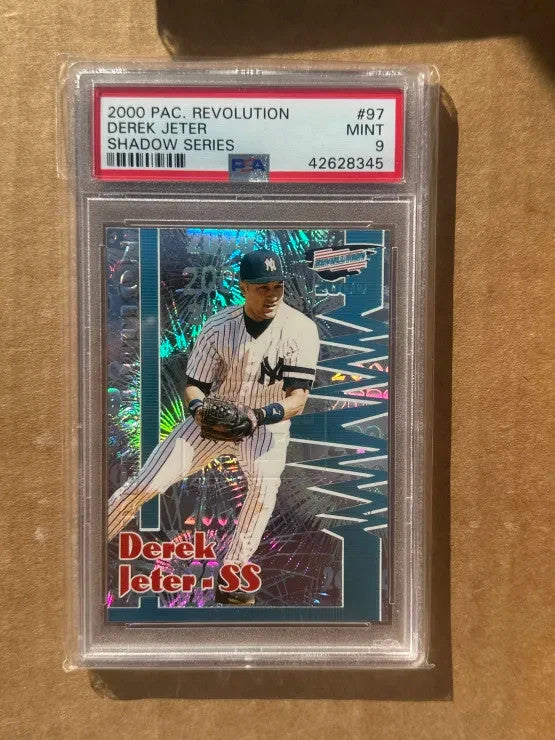 Derek Jeter 2000 Pacific Revolution #97 SHADOW SERIES 29/99 - PSA 9  Pop 2!