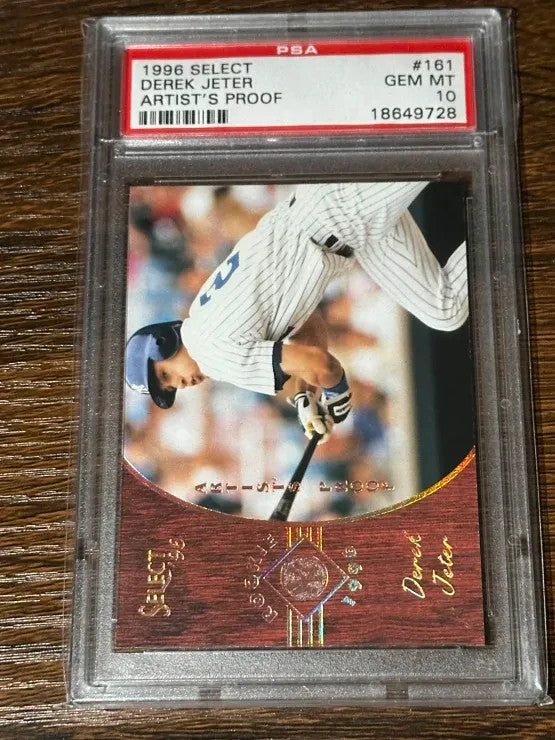1996 PINNACLE SELECT ARTIST'S PROOF ROOKIE #161 DEREK JETER /432 PSA 10 GEM MINT