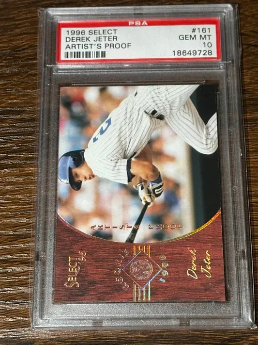 1996 PINNACLE SELECT ARTIST'S PROOF ROOKIE #161 DEREK JETER /432 PSA 10 GEM MINT