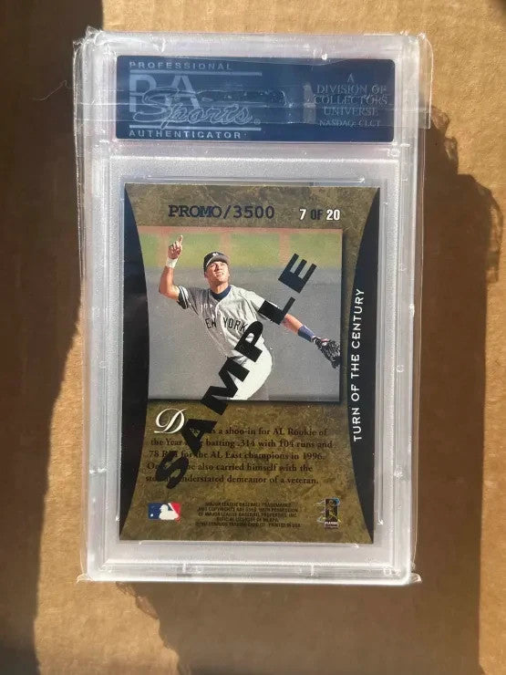 DEREK JETER 1997 Donruss Elite Turn Of The Century #7 SAMPLE /3500 PSA 10 POP 2