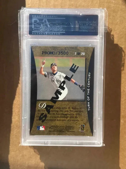DEREK JETER 1997 Donruss Elite Turn Of The Century #7 SAMPLE /3500 PSA 10 POP 2