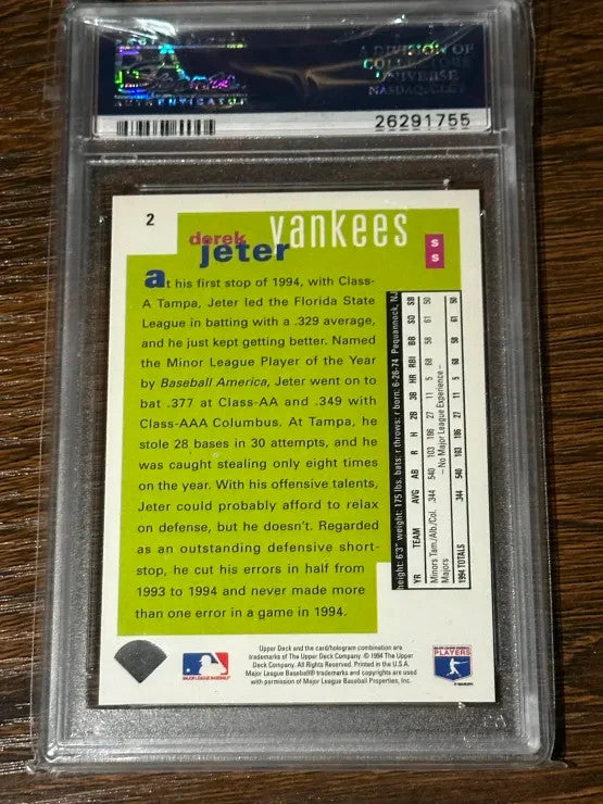 1995 Upper Deck Collector's Choice Special Edition - #2 Derek Jeter PSA 10 Gold
