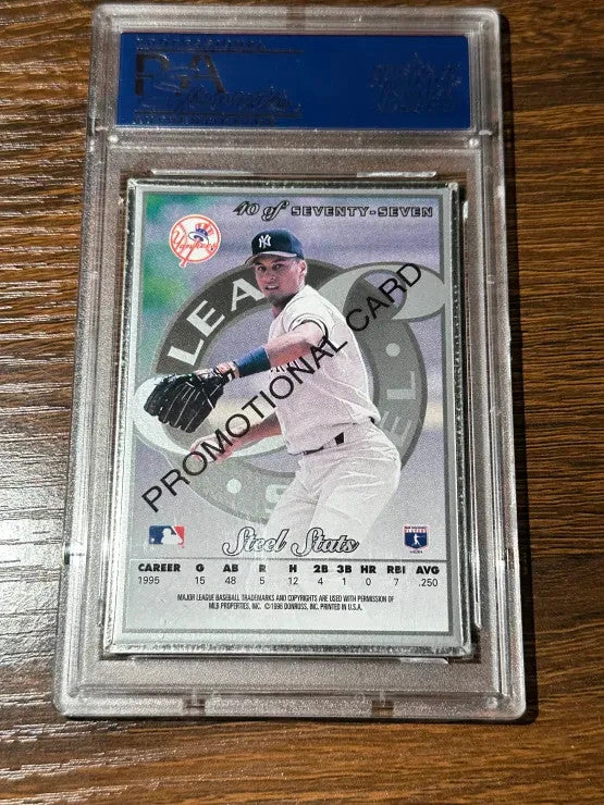 1996 Leaf Steel Derek Jeter Silver Promo PSA 10 POP 3