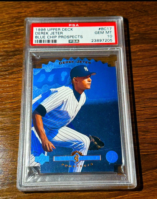 1996 Upper Deck Derek Jeter Blue Chip Prospects PSA 10 ROOKIE Rare Gem Mint