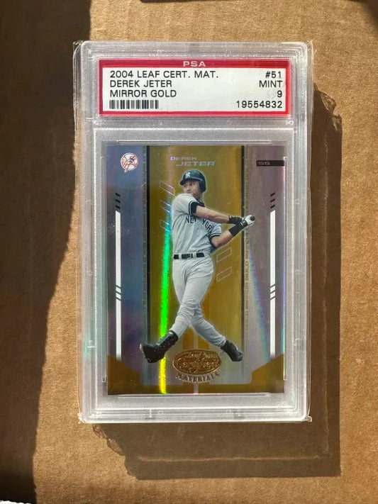 2004 Certified Materials Derek Jeter Mirror Gold 13/25 PSA 9 POP 4 NONE HIGHER