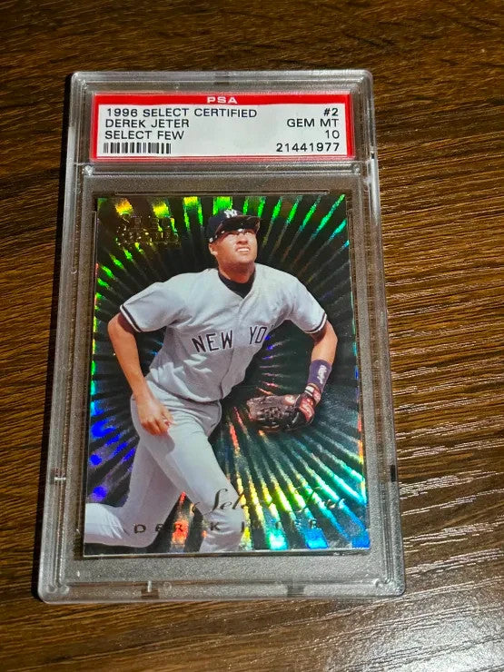 1996 PINNACLE SELECT CERTIFIED SELECT FEW ROOKIE #2 DEREK JETER PSA 10 GEM MINT