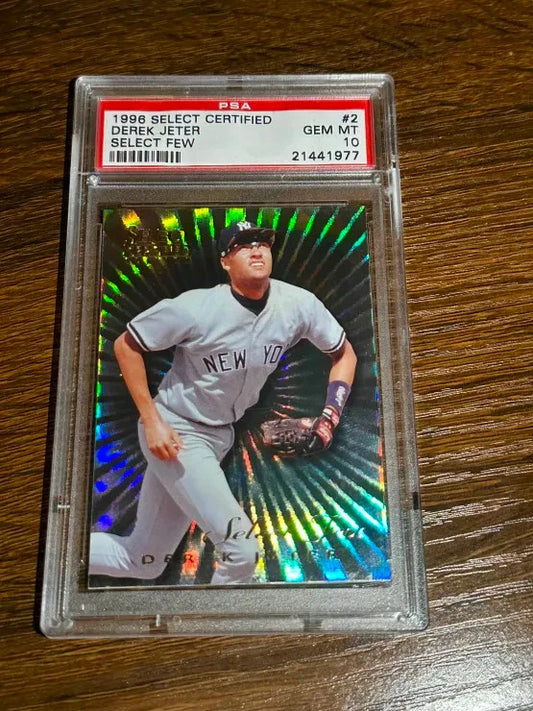 1996 PINNACLE SELECT CERTIFIED SELECT FEW ROOKIE #2 DEREK JETER PSA 10 GEM MINT