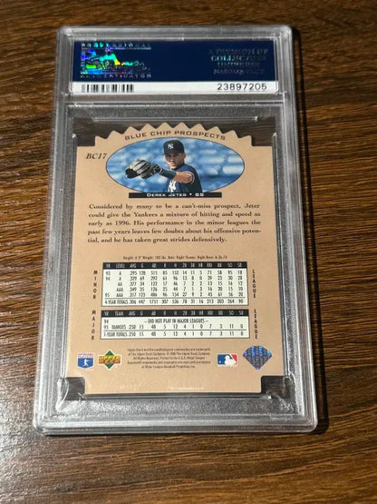 1996 Upper Deck Derek Jeter Blue Chip Prospects PSA 10 ROOKIE Rare Gem Mint