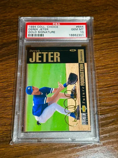1994 Collectors Choice Gold Signature Derek Jeter #644 PSA 10 GEM MINT TOUGH