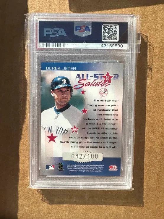 2002 Donruss Elite All-Star Salutes Century /100 AS10 DEREK JETER PSA 10 POP 1